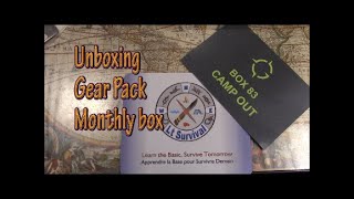 Unboxing Gear Pack Monthly box #83