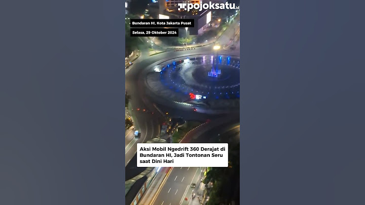Aksi Mobil Ngedrift 360 Derajat di Bundaran HI, Jadi Tontonan Seru saat Dini Hari