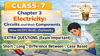 Class 7 Science Chapter 3 Important Questions for Exam⚡ Electricity Circuits & Components | Extra