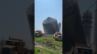 Grain bin demolition