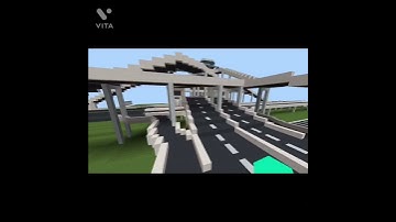 Big Highway intersection in Minecraft