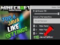 *6 SETTINGS* That Convert Your Minecraft Pocket Edition Into Java Edition 🔥🔥| PS Gamer (RTX)