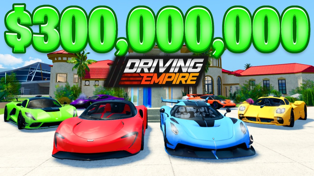 My $300,000,000 Car Collection In Driving Empire!