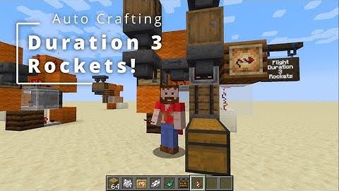 Flight 3 rocket auto crafter with underflow and overflow protection