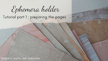 Part 1: Starting up a "Stamping Frenzy" easy ephemera holder / file folder / storage book tutorial !