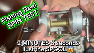 Fishing Reel SPIN TEST more than 2 minutes 😱