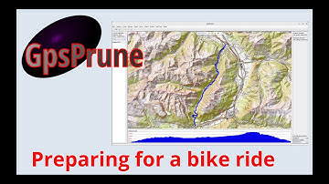GpsPrune - preparing a bike ride