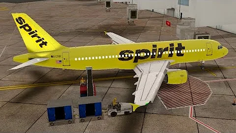 RFS-Real Flight Simulator-Spirit Airlines-A320-LAX to Denver.