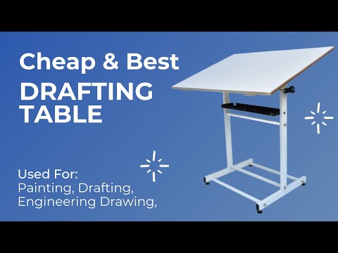 Value For Money Drafting Table Genius1000 🏆 Adjustable - Black & White - 23 x 32 and  30 x 42 👌✔️