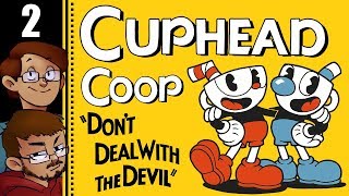 Let's Play Cuphead Co-op Part 2 - Treetop Trouble