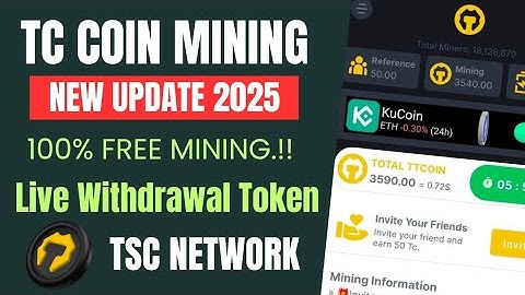 TC NETWORK MINING APP NEW UPDATE | TSC BLOCKCHAIN MINING PROJUCT | TT COIN MINING APP UPDATE |