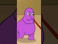 GREEN GRIMACE 🍏 RED GRIMACE 🍎 #shorts  *GRIMACE SQUID GAMES!!*