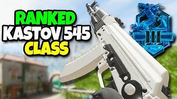 Try THIS SMG Build Kastov 545 Ranked Class In Daimond Lobbies MW2