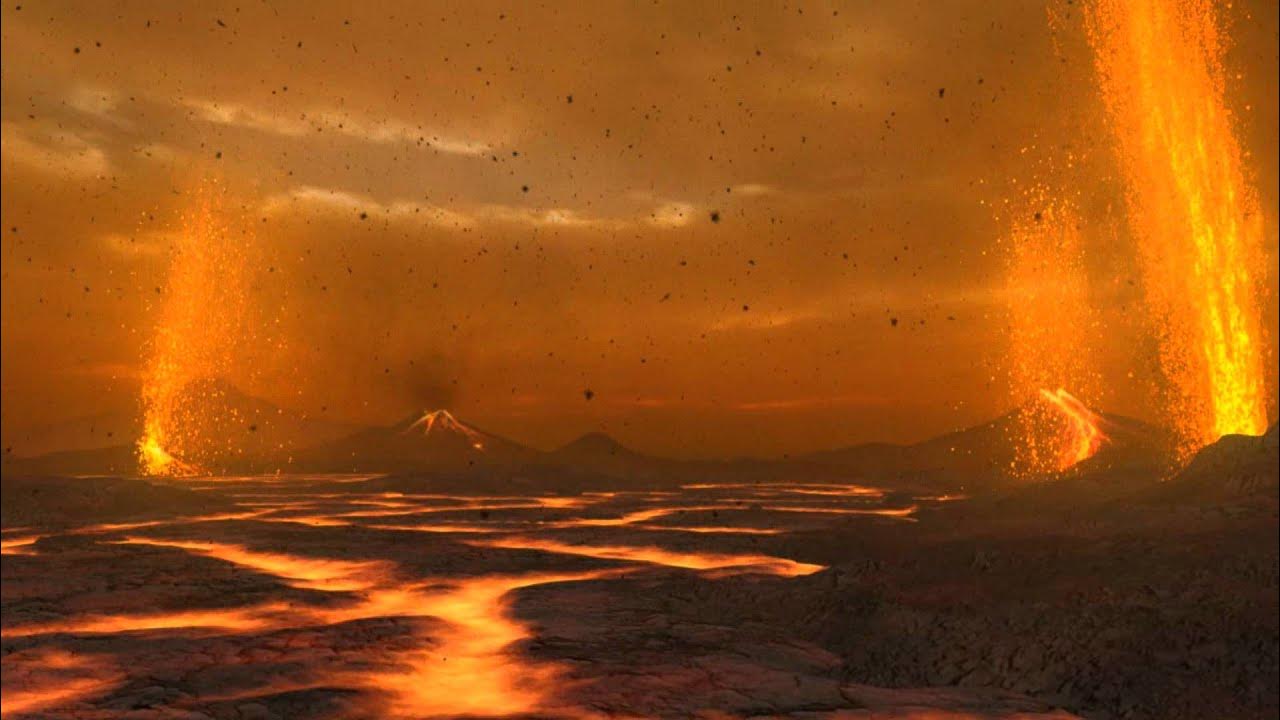 Как выглядела земля 1000000000 лет Animation of Primordial Earth - YouTube