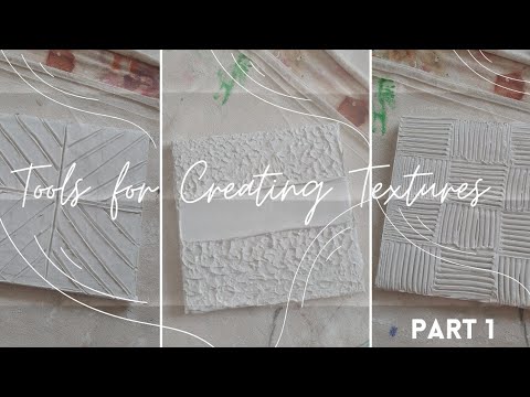 Tools to Create DIY Textured Art on Canvas PART 1