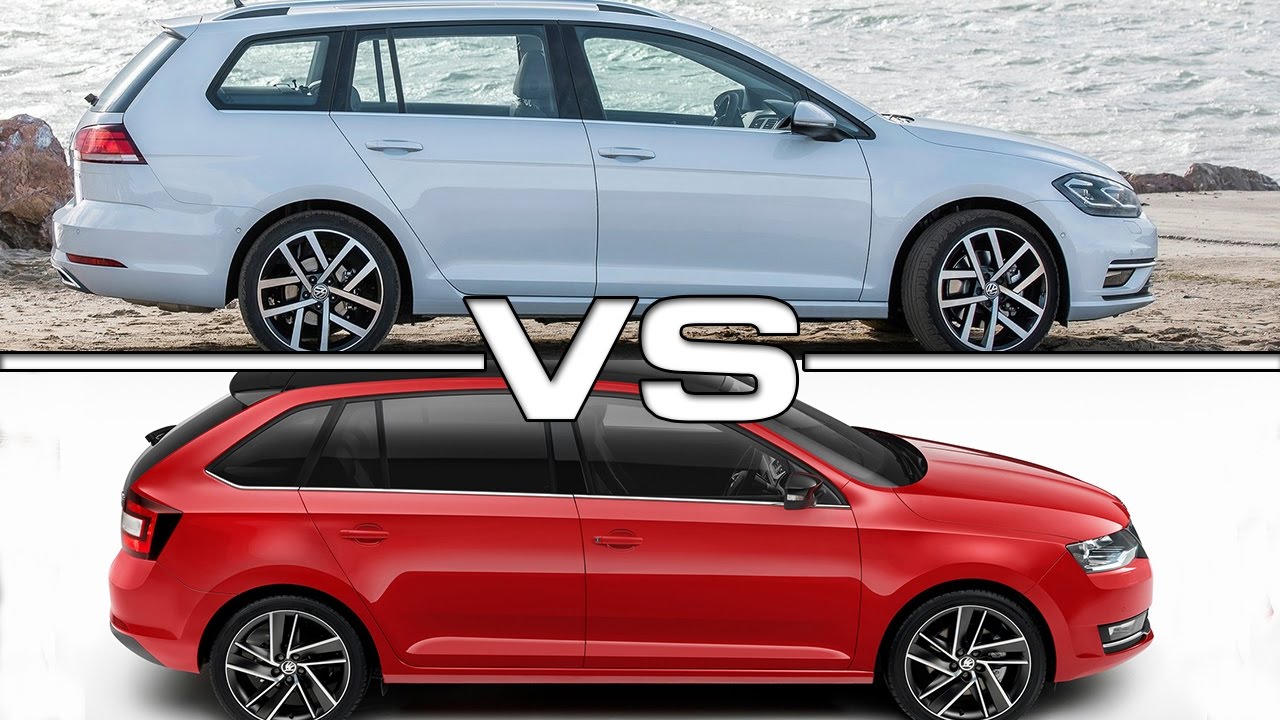 2017 Volkswagen Golf Variant vs 2017 Skoda Rapid Spaceback 