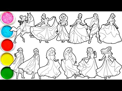 How To Draw Princesses Disney Mulan Cinderella Jasmine Tiana Pocahontas Belle Anna Others