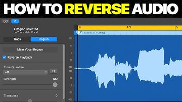 Audio omkeren in GarageBand (eenvoudige methode)