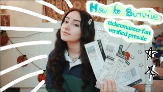 how to survive ticketmaster fan verified presale ! (aka how I got pit for harry styles 2x)