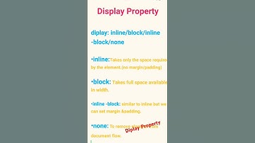 Display Property in CSS#learning coder#short video# programming language#css coding #html#javascript