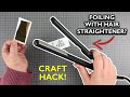 FOILING WITH A HAIR STRAIGHTENER?? How to gold foil with a Hair Straightener? Craft hacks for home