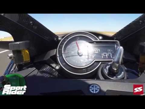 2015 Kawasaki H2R Hits 203mph on Airstrip - 1st American Run