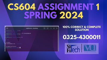 CS604 Assignment 1 Spring 2024 | CS604 Assignment 1 2024