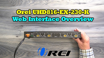 WebGUI Overview How to Use Software Web Interface (UHD816-EX230-K)