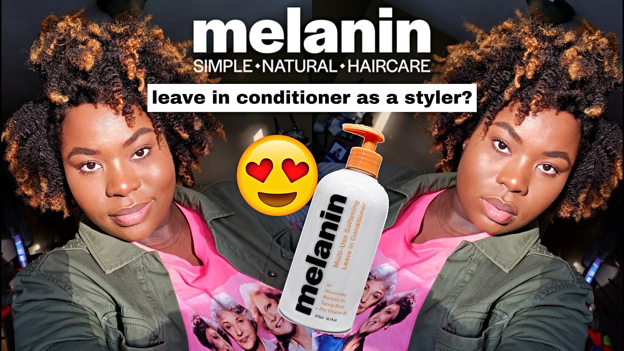LEAVE IN AS A STYLER?? MELANIN HAIRCARE SOFTENING MULTI-USE LEAVE IN CONDITIONER TYPE 4C 4B BUBS BEE