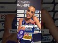 Post race thoughts with silver medallist Keely Hodgkinson 🌪️ #Birmingham2026