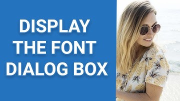 Display the Font dialog box shortcut key in MS Power point