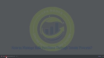 How to Manage Bulk Purchase Through Tender Process