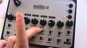 MeeBlip SE: How to use load, save, and MIDI settings