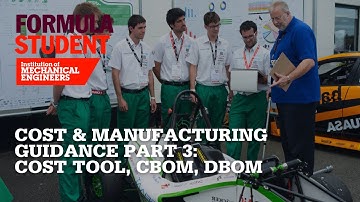 Cost & Manufacturing Guidance #3 - Cost Tool CBOM DBOM