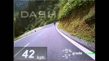cycling silvretta hochalpenstrasse dashware met dashware video speed overlay