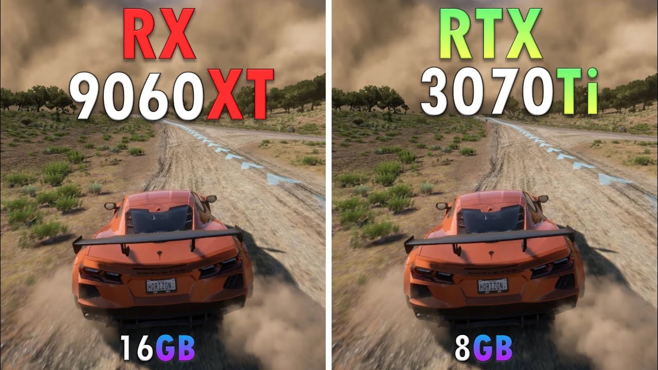 RX 9060 XT vs RTX 3070 Ti - Performance Comparison in 9 PC Games Test ...