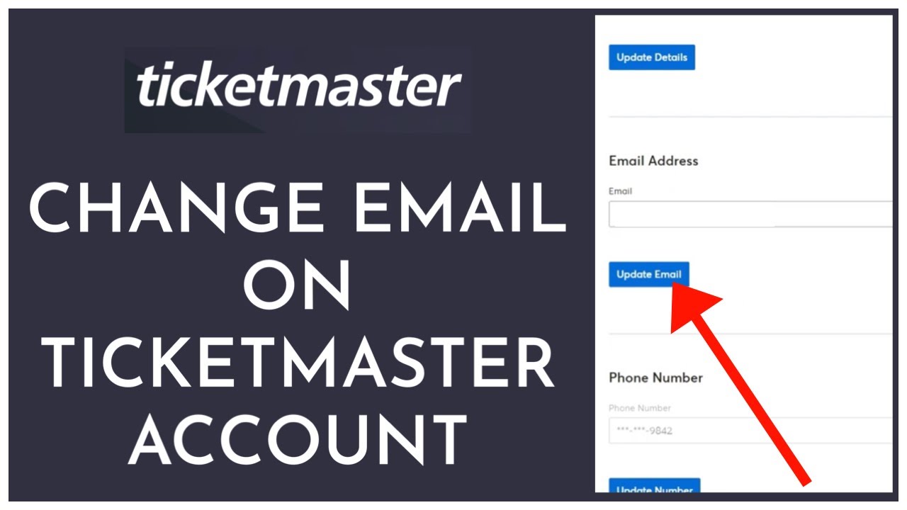 How To Change Email On Ticketmaster Account 2023? YouTube