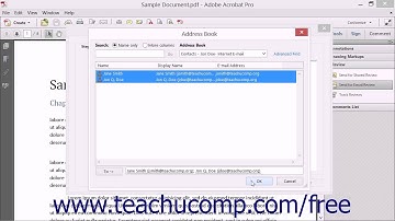 Sending for Email Review - Adobe Acrobat XI Training Tutorial Course