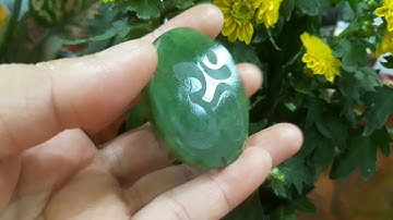 OM Khởi Đầu Các Pháp Ngọc Bích Thiên Nhiên Nephrite Jade | Linh Khí Đất Việt 0903996911