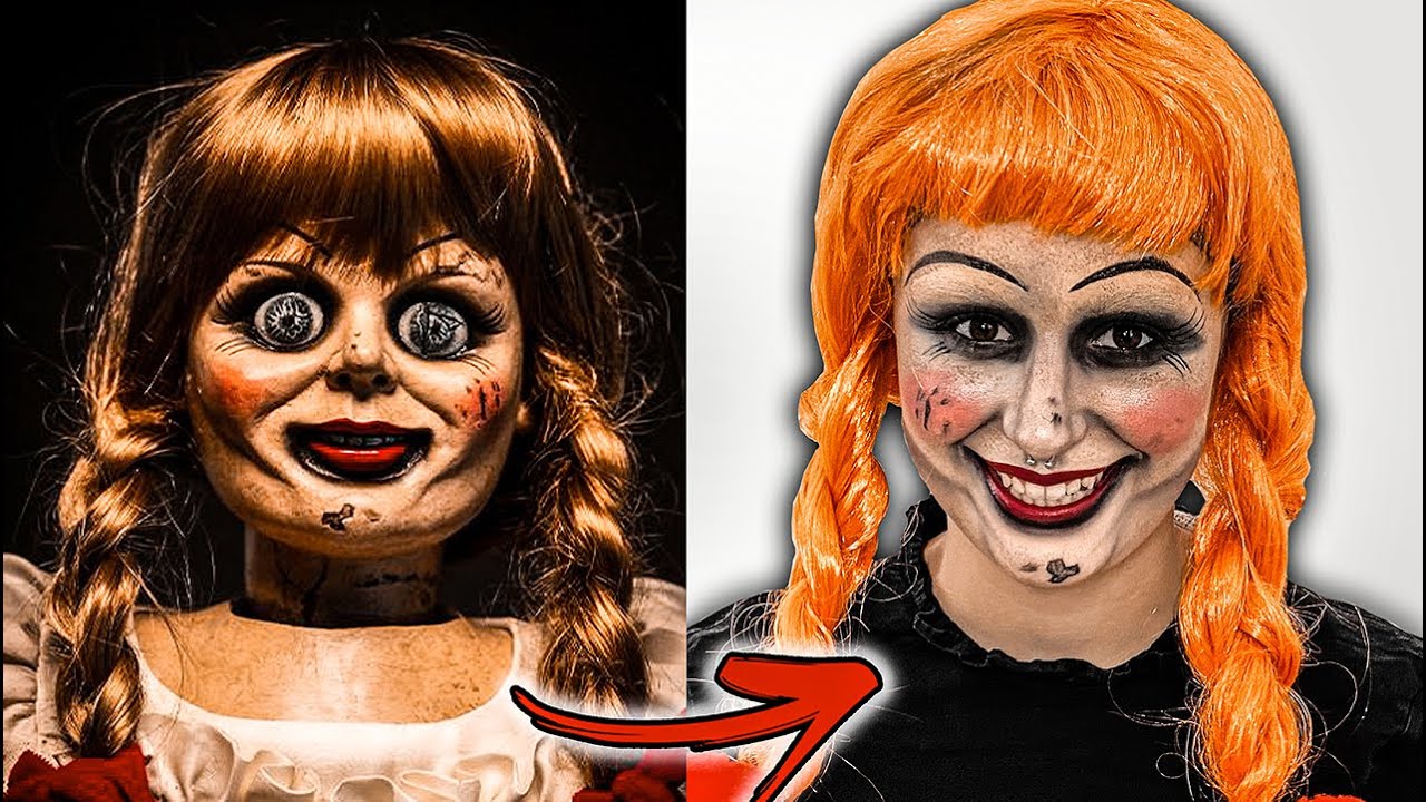 COMO EU ME TRANSFORMEI NA ANNABELLE !! ( MAQUIAGEM ) - YouTube