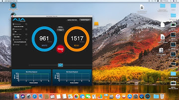 TEKQ Ultra Thunderbolt 3 NVMe SSD E8 512GB test with 1GB Test File size AJA