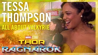 Tessa Thompson On Valkyrie -- Marvel Studios' Thor: Ragnarok Red Carpet Premiere