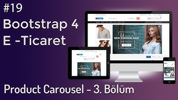 Bootstrap 4 E-ticaret Product Carousel 3. bölüm