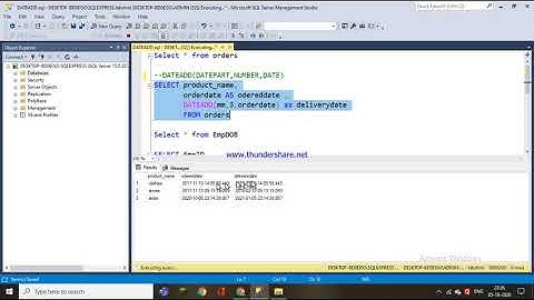 58.DATEADD() AND DATEDIFF() FUNCTIONS IN SQL