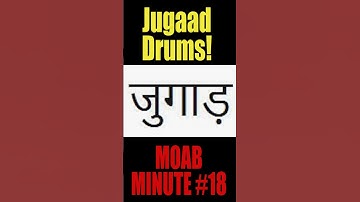 Playing drums on a Frankenstein set! "jugaad drums" (MOAB Minute 18)