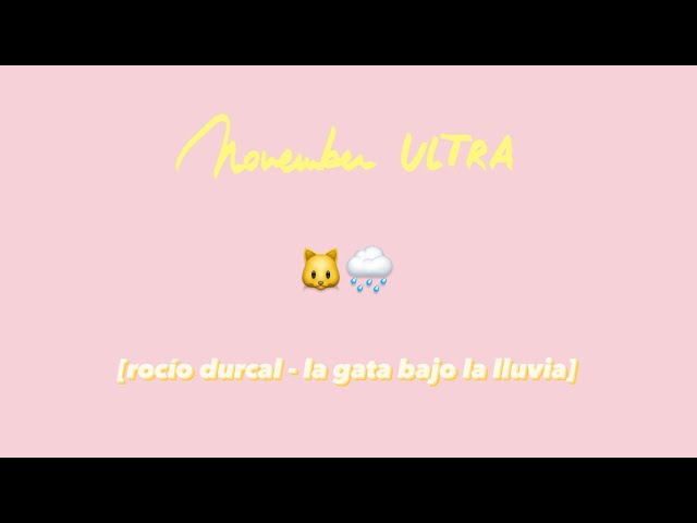 rocío dúrcal - la gata bajo la lluvia 🌧️ (ultra cover)