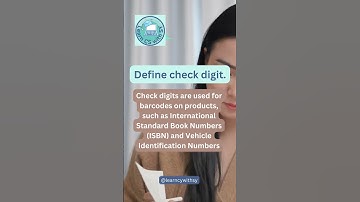 Check Digit #checkdigit #alevels #learncswithsy #ytshorts