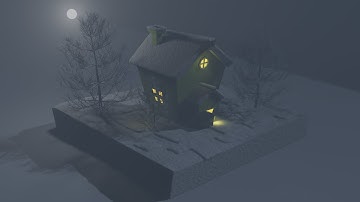 Winter Scene Blender