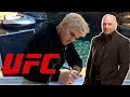 Signing his UFC Contract Live!
