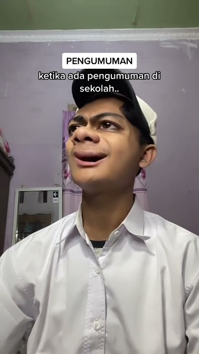KETIKA ADA PENGUMUMAN DI SEKOLAH.. 😅 #sadjoni